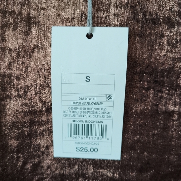 💕2/$20💕A‎  New Day Shimmery Bronze Metallic Sheath Dress NWT - Picture 5 of 7